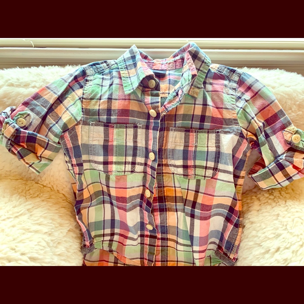 BabyGap plaid button down shirt
